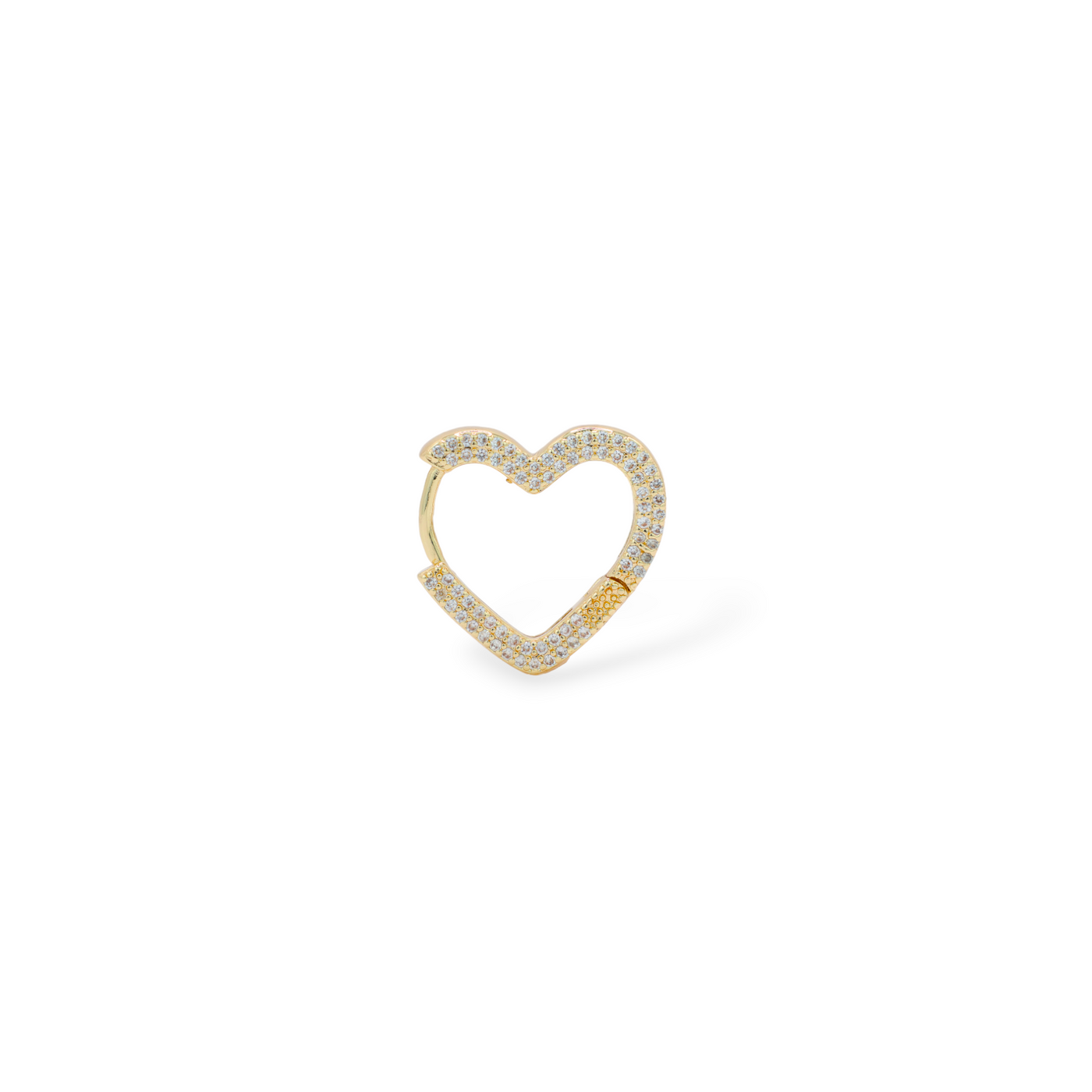 Adrienne Heart Hoop Earrings