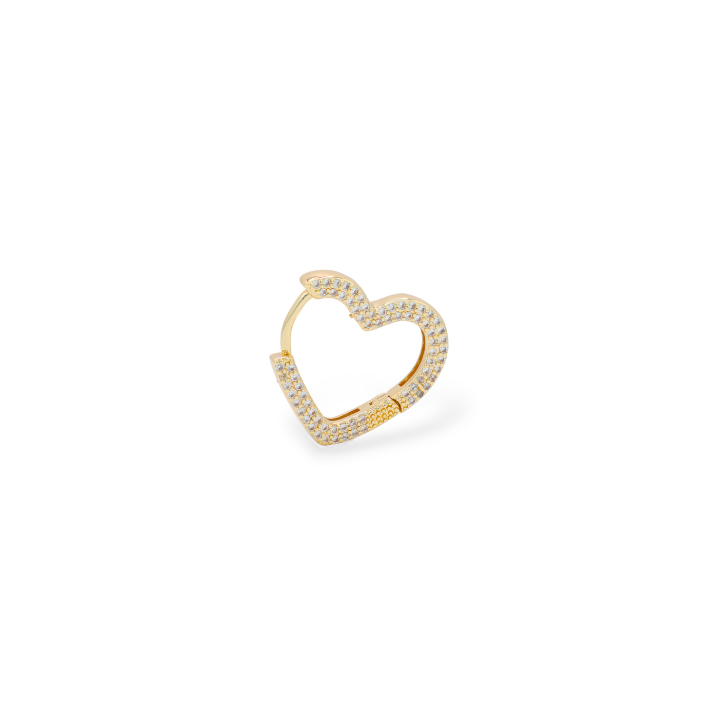 Adrienne Heart Hoop Earrings