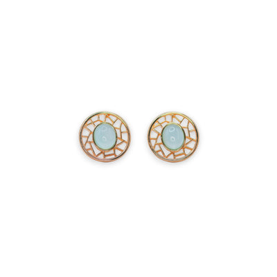 Cesena Blue Agate Earrings