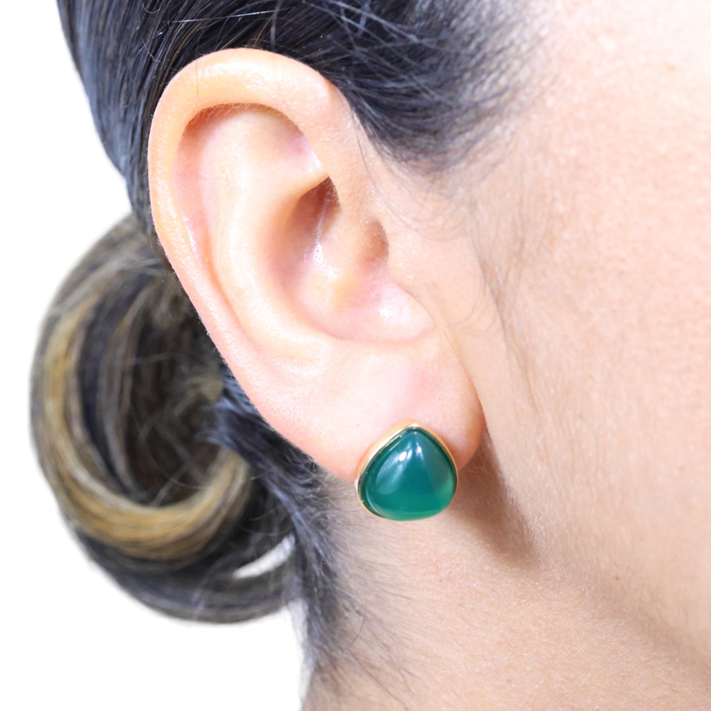 Turim Green Agate Earrings