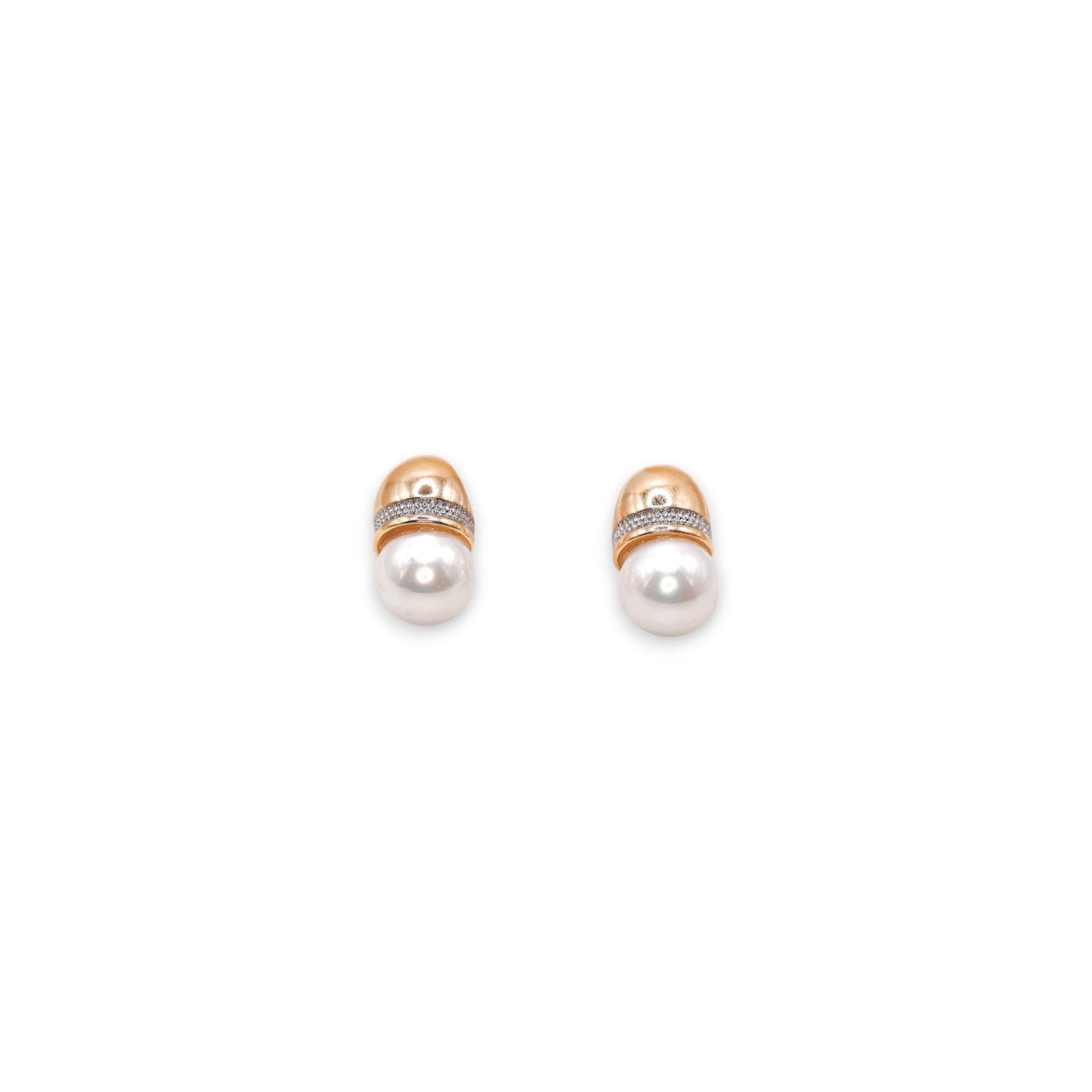 Novara White Shell Pearl Earrings