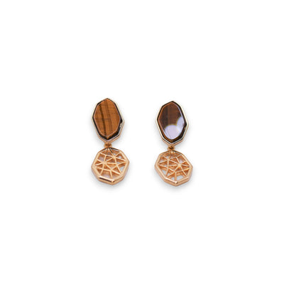 Firenze Tiger's Eye Earrings