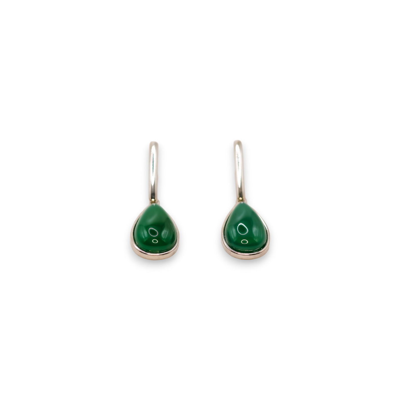 Andria Green Agate Earrings