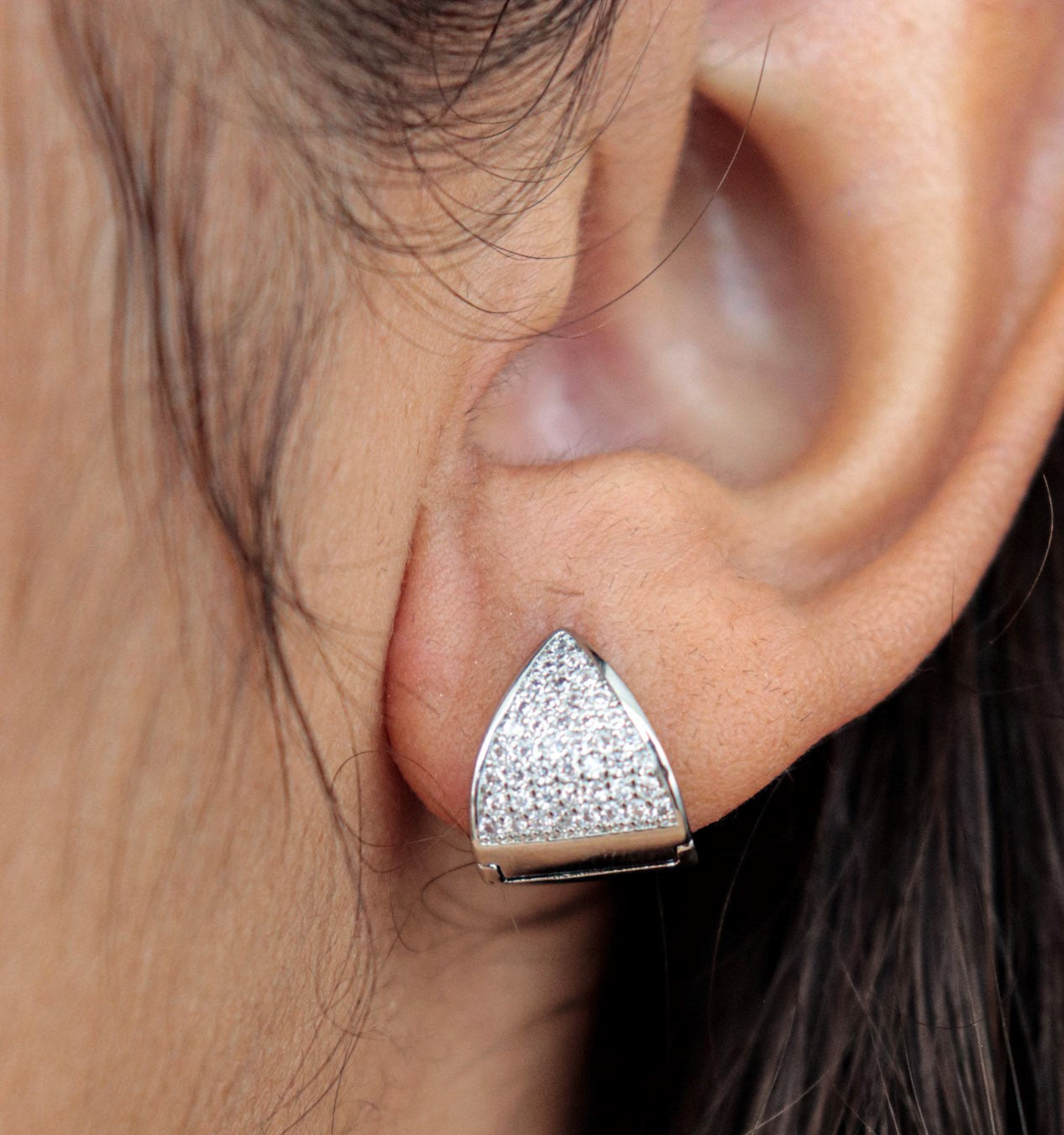 Manuela Triangle Hoop Earrings